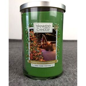 Yankee Candle Tree Farm Festival Christmas 22oz Tumbler 2-Wick Holiday Countdown